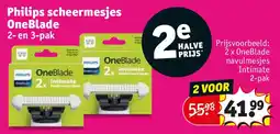 Kruidvat Philips scheermesjes OneBlade aanbieding