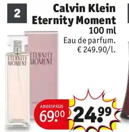Kruidvat Calvin Klein Eternity Moment aanbieding