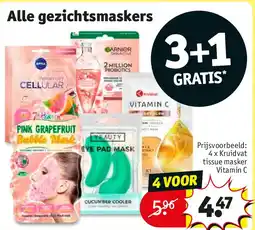 Kruidvat Alle gezichtsmaskers aanbieding