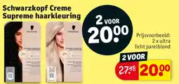 Kruidvat Schwarzkopf Creme Supreme haarkleuring aanbieding