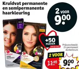 Kruidvat Kruidvat permanente en semipermanente haarkleuring aanbieding