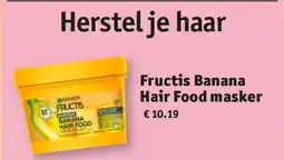 Kruidvat Fructis Banana Hair Food masker aanbieding