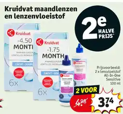 Kruidvat Kruidvat maandlenzen en lenzenvloeistof aanbieding