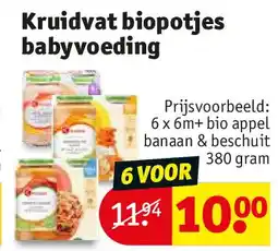 Kruidvat Kruidvat biopotjes babyvoeding aanbieding