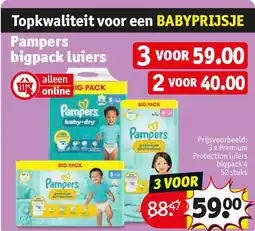 Kruidvat Pampers bigpack luiers aanbieding