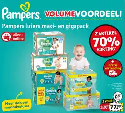Kruidvat 2 x Pampers Baby-dry luierbroekjes Giga Pack maat 3 150 stuks aanbieding