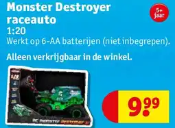 Kruidvat Monster Destroyer raceauto aanbieding