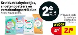Kruidvat Kruidvat babydoekjes, snoetenpoetsers en verschoningsartikelen aanbieding
