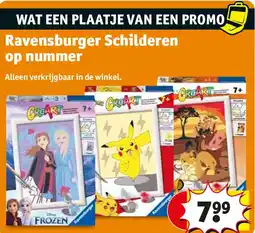 Kruidvat Ravensburger Schilderen op nummer aanbieding