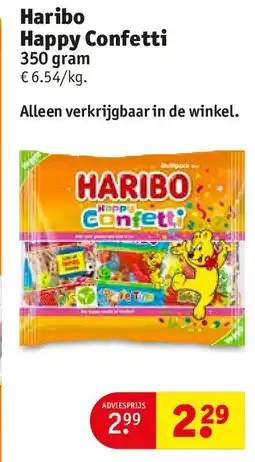 Kruidvat Haribo Happy Confetti aanbieding