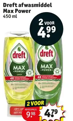 Kruidvat Dreft afwasmiddel Max Power aanbieding