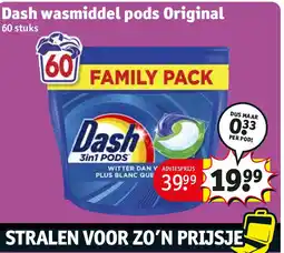 Kruidvat Dash wasmiddel pods Original aanbieding