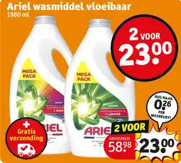 Kruidvat Ariel wasmiddel vloeibaar aanbieding