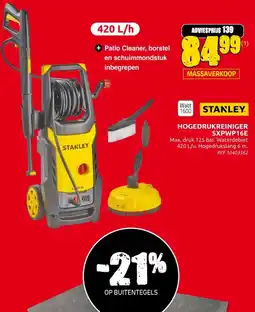 Brico Stanley hogedrukreiniger SXPWP16E aanbieding