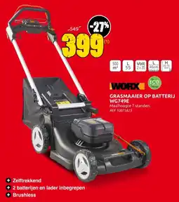 Brico Work grasmaaier op batterij WG749E aanbieding
