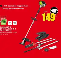 Brico Central park thermische bosmaaier 4-in-1 CPT33-4/1/EL aanbieding