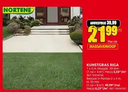 Brico Nortene kunstgras riga aanbieding