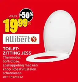 Brico Allibert toiletzitting jess aanbieding