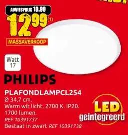 Brico Philips plafondlampcl254 aanbieding
