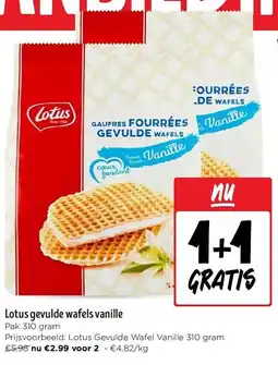 Jumbo Lotus gevulde wafels vanille aanbieding