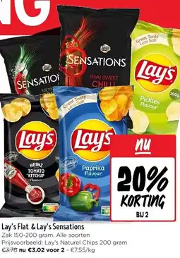 Jumbo Lay's Flat & Lay's Sensations aanbieding