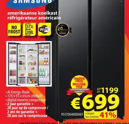 ElectroStock Samsung amerikaanse koelkast / réfrigérateur américain RS57DG400EB4EF aanbieding