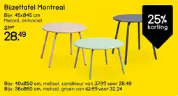 Leen Bakker Bijzettafel Montreal aanbieding