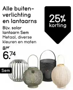 Leen Bakker Alle buitenverlichting en lantaarns aanbieding