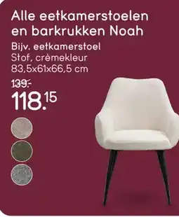 Leen Bakker Eetkamerstoelen Noah aanbieding