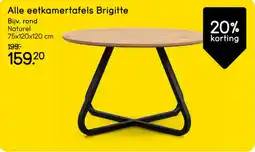 Leen Bakker Alle eetkamertafels Brigitte aanbieding