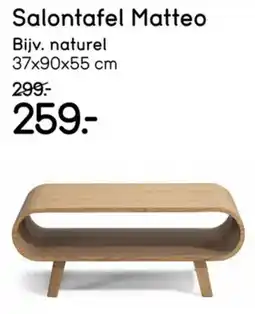 Leen Bakker Salontafel Matteo aanbieding