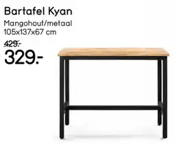 Leen Bakker Bartafel Kyan aanbieding