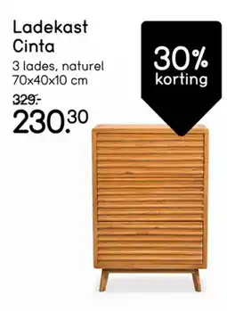 Leen Bakker Ladekast Cinta aanbieding