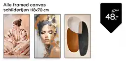 Leen Bakker Alle framed canvas schilderijen aanbieding