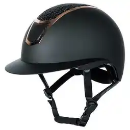 Decathlon Harry's Horse Paardrijcap Mont Blanc Sparkle - Zwart Rosegold aanbieding