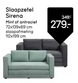 Leen Bakker Slaapzetel Sirena aanbieding