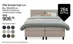 Leen Bakker Alle Boxsprings Liv aanbieding