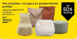 Leen Bakker Alle Zitzakken, Loungers en Geselecteerde Poefjes aanbieding