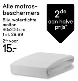 Leen Bakker Alle matras- beschermers aanbieding