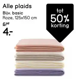 Leen Bakker Alle Plaids aanbieding