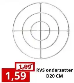 NH Market RVS Onderzetter aanbieding