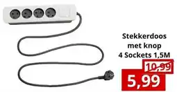 NH Market Stekkerdoos met knop aanbieding
