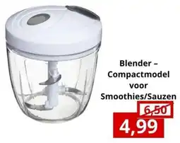 NH Market Blender Compactmodel voor Smoothies / Sauzen aanbieding