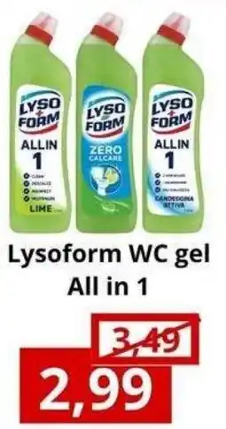 NH Market Lysoform WC gel All in 1 aanbieding