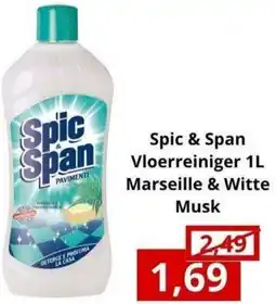 NH Market Spic & Span Vloerreiniger Marseille & Witte Musk aanbieding