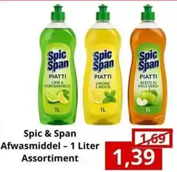 NH Market Spic & Span Afwasmiddel Assortiment aanbieding