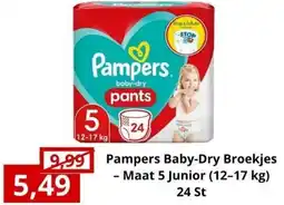 NH Market Pampers Baby Dry Broekjes aanbieding