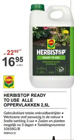 HandyHome Compo Herbistop Ready to Use Alle Oppervlakken aanbieding