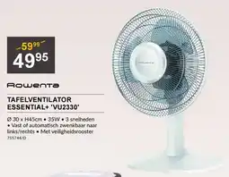 HandyHome Rowenta Tafelventilator Essential+ VU2330 aanbieding