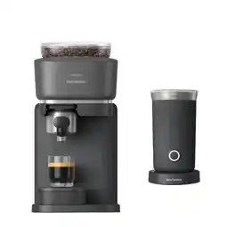 Krëfel Espressomachine Baristina BAR303/60 + Melkopschuimer - Zwart aanbieding